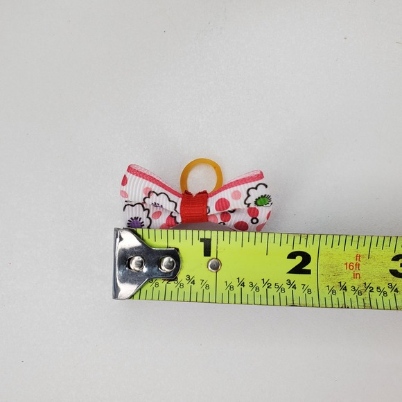 50pc Bulk Lot Mini Grosgrain Ribbon Hair Bows Small Elastic Bands Pet Grooming - Picture 8 of 8